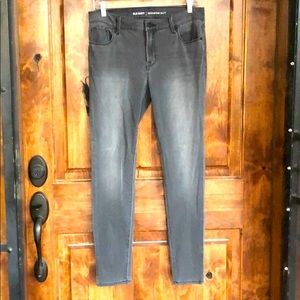 Old Navy Rockstar Grey Distressed Skinny Jeans
